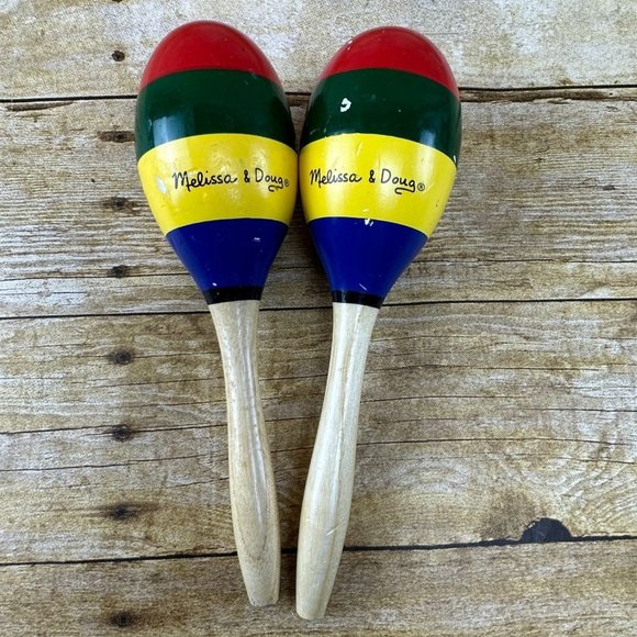 Melissa & Doug Musical Instrument Lot Maracas Cymbals Tone Block Replacements - Picture 8 of 11